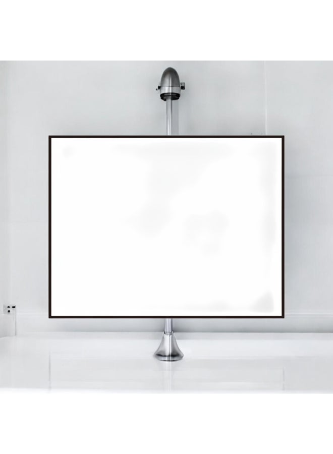 Aqua Drop Rectangular Plain Bathroom Mirror Black 70 x 90 cm DWNM7090SSF-BB - Image 2